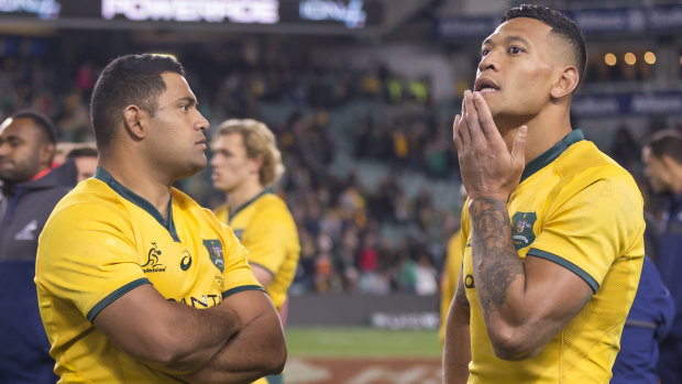 Frustration: The Wallabies were left to rue some controversial decisions, and their own mistakes, against Ireland in June.