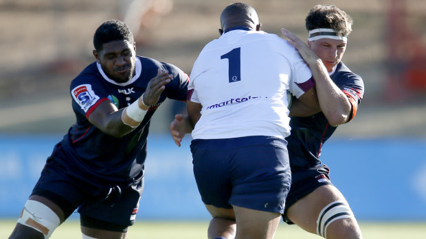 Melbourne Rebels recruit Isi Naisarani (pictured left) is tipped to fire.
