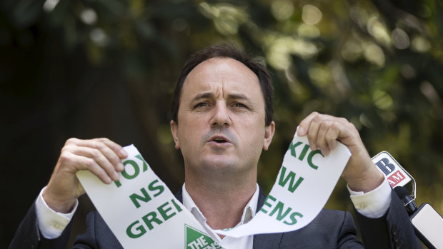 Not happy: MP Jeremy Buckingham has quit the NSW Greens Party. 