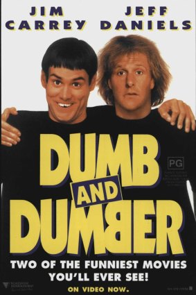 Comedy classic: Carrey and Jeff Daniels starred in Dumb and Dumber.
