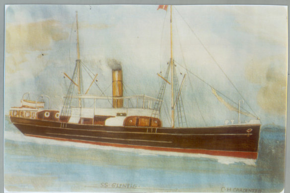 The SS Glenelg in 1900.