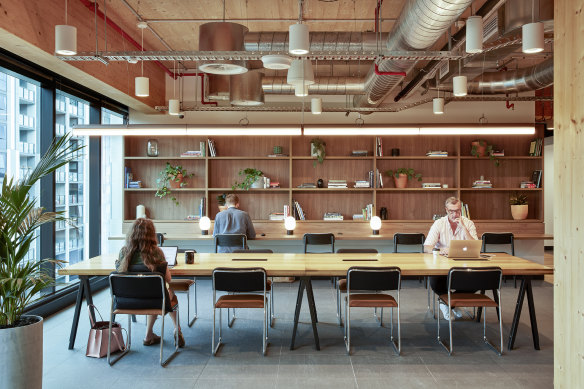 A WeWork office at the new King Street, Sydney. Post-pandemic changes will bring wholesale change to the workplace.