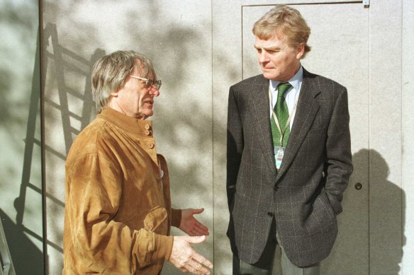 Bernie Ecclestone, left, and Max Mosley, pictured in 1996, forged a close alliance.