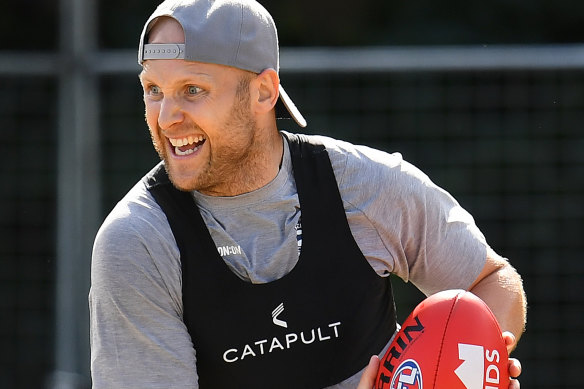 End of an era: Gary Ablett is in good shape as he prepares to call time on a decorated footy career. 