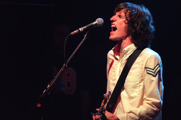 You Am I’s Tim Rogers performs at The Metro in Sydney in 1996.