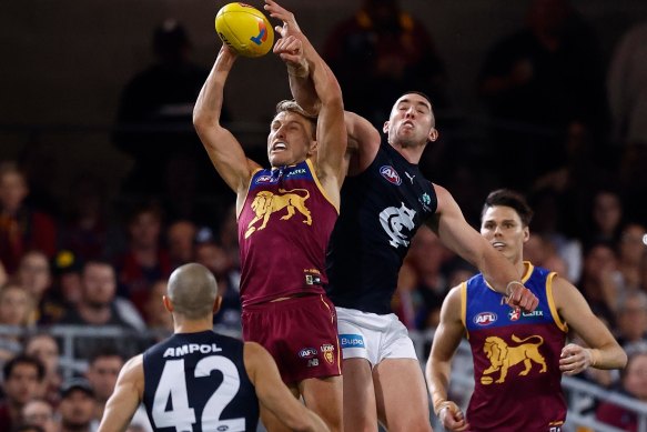 Kai Lohmann had some moments of brilliance in the Lions’ elimination final win, but others he will seek to avenge against the Giants.