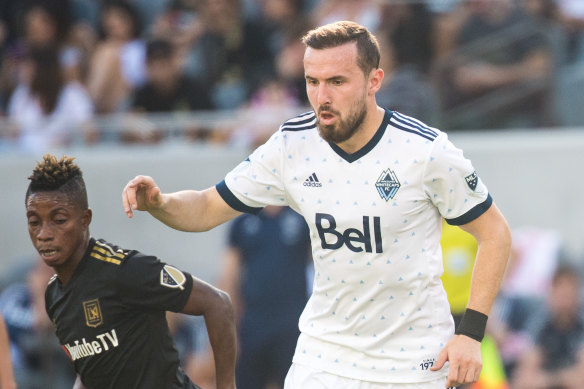 Jordon Mutch played alongside Bernie Ibini and under Carl Robinson at Vancouver Whitecaps in 2018.