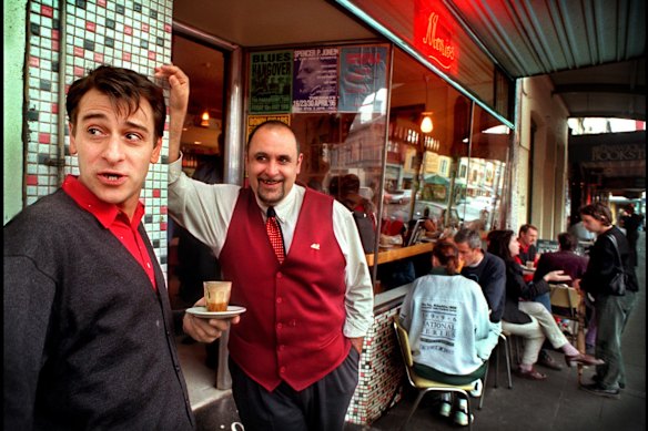 Mario Maccarone (left) and Mario De Pasquale on the venue's 10th anniversary.