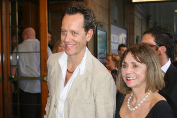 Grant and his wife Joan Washington at the Australian premiere of Spamalot in 2007.