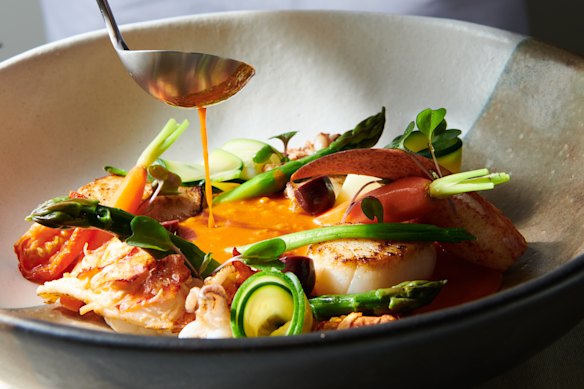 Lobster dish from Earth & Ocean.