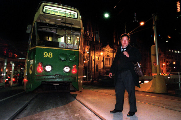 Bernard Lamberty, one of Melbourne’s last tram conductors.