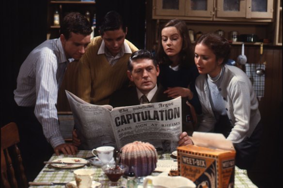 Austraila is at war... as seen from the Sullivans' kitchen.