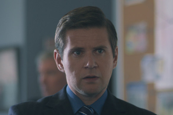 Allen Leech, best known as Tom Branson in <i>Downton Abbey</i>, plays a detective hunting down a suspected serial killer in 1980s Ireland in <i>The Vanishing Triangle</i>.