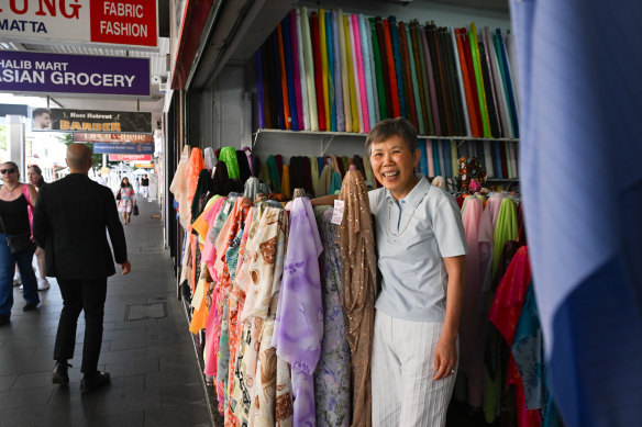 Hang Lam from My-Hung Fabric Fashion store, said business was slow during construction.