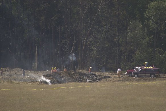 United 93 crashed into a field after a violent struggle in the cockpit.