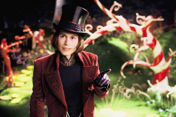Johnny Depp as the creepiest Wonka.