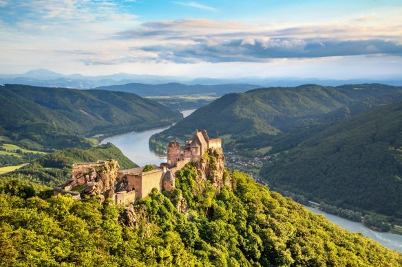 Aggstein Castle on the Danube in Wachau.