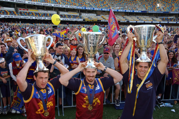 Brisbane won three consecutive AFL titles between 2001 and 2003.