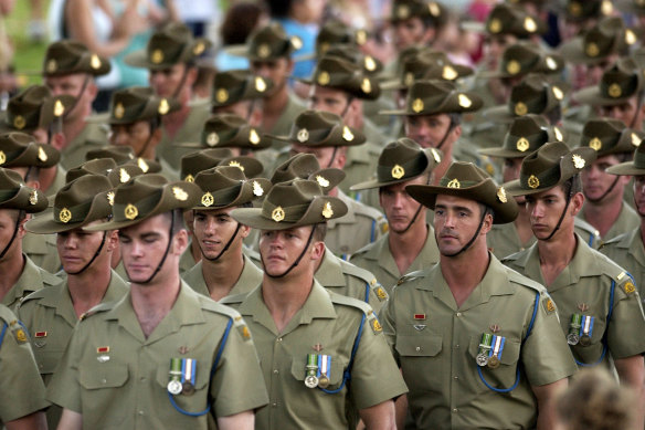 The Australian Defence Force is struggling to meet its recruitment targets. 