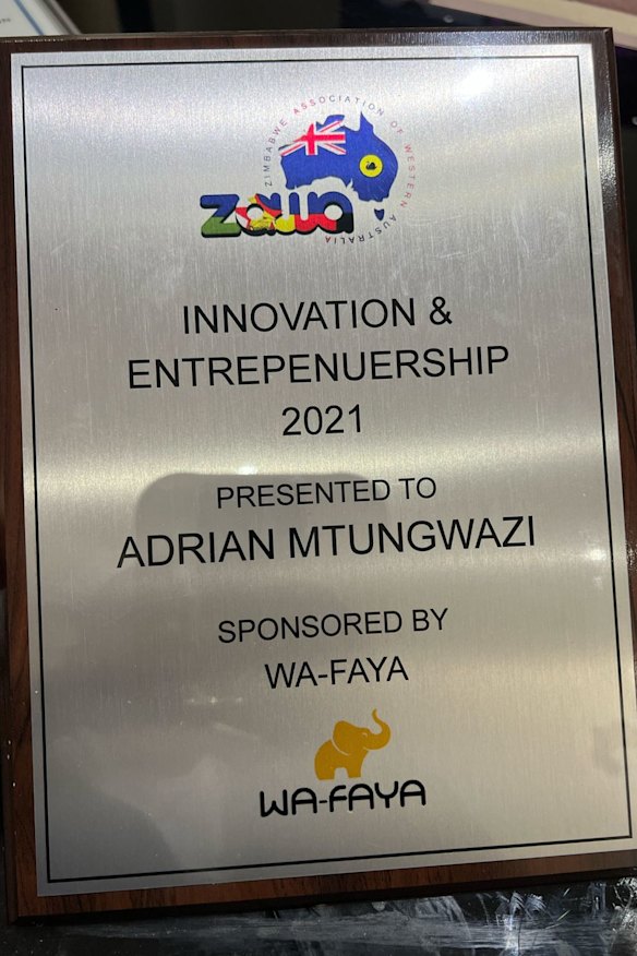 Adachi was recognised by the Zimbabwe Association of WA. 