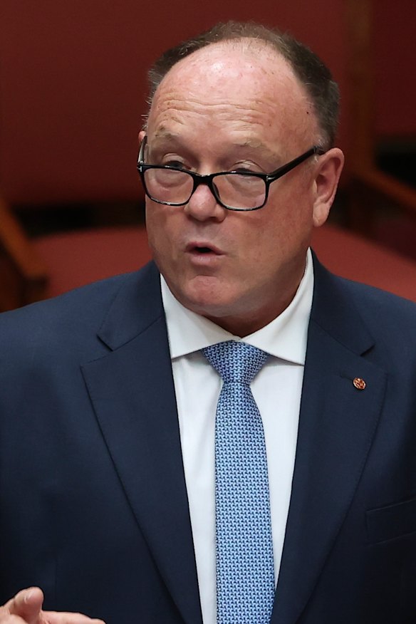 Senator Greg Mirabella during his maiden speech.