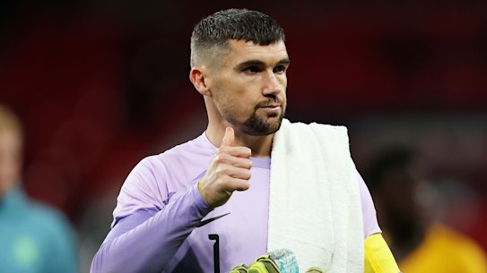 Socceroos captain Maty Ryan.