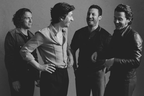 Arctic Monkeys, from left, Nick O’Malley, Alex Turner, Matt Helders and  Jamie Cook.