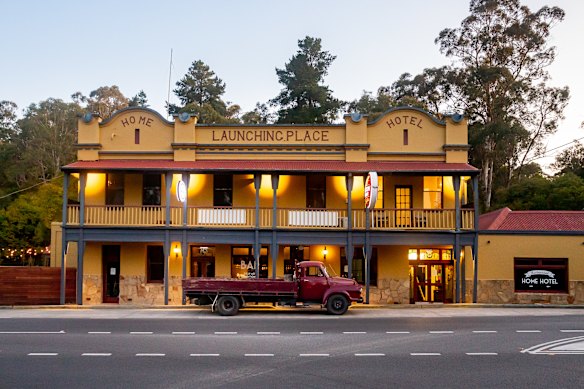 The inviting Launching Place Home Hotel in the Yarra Valley.