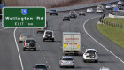 Melbourne’s EastLink viewed from Police Road, Dandenong. 