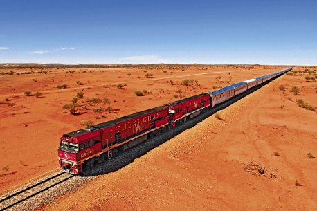 TRA 4OCT 08. The Ghan between Adelaide and Darwin. Supplied by Tourism NT