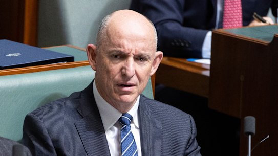 Shadow Assistant Treasurer Stuart Robert during Question Time at Parliament House on Wednesday.