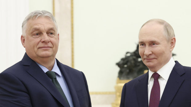 Orban meets Putin for ‘peace mission’, infuriating the EU, worrying Ukraine