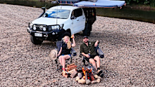 Bianka and Jordan invested in a 4WD with a full camping set up. 