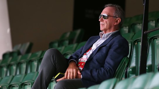 Trevor Hohns watching a game at the MCG.