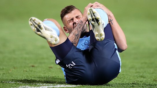 Sydney FC midfielder Chris Zuvela’s knee injury is worse than first feared.