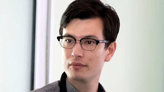 Australian student Alek Sigley arrives at Beijing Capital International Airport in Beijing, 