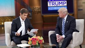 Dr Mehmet Oz with Donald Trump.
