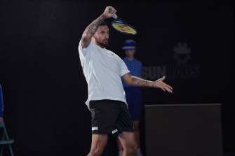 Nick Kyrgios, as he will be featured in the Uber campaign.