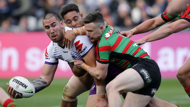 Souths boss Shane Richardson is furious Nelson Asofa-Solomona wasn't charged for an alleged chicken-wing tackle.