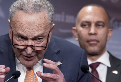 Senate minority leader Chuck Schumer and House minority leader Hakeem Jeffries, both formidable political voices but neither can be the kind of “opposition leader” America needs to wrangle with Donald Trump.