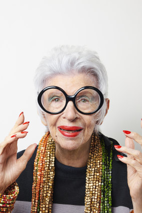 Senior style icon Iris Apfel.