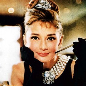 Audrey Hepburn in the film of Truman Capote’s 1958 novel Breakfast at Tiffany’s.