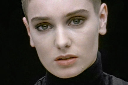 A screengrab from the music video for the worldwide hit Nothing Compares 2 U by Irish singer Sinead O’Connor.