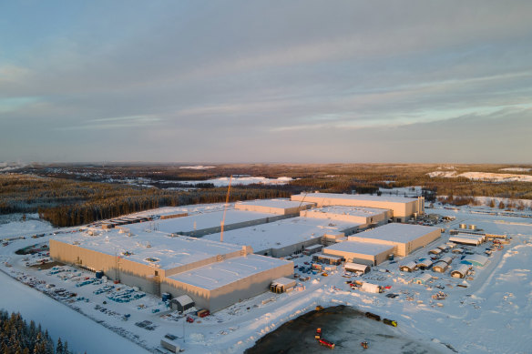 Northvolt’s facility in Skelleftea, northern Sweden, in December.