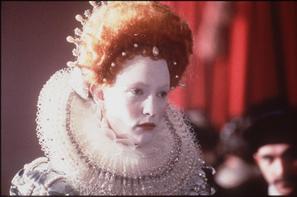 Cate Blanchett in Elizabeth.