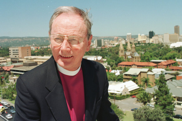Former Anglican archbishop of Sydney Harry Goodhew in 1998.