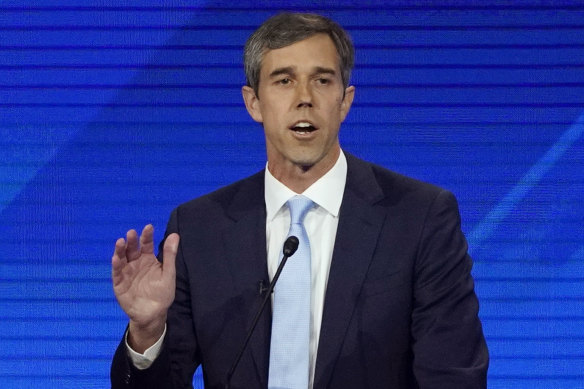 Democratic presidential candidate Beto O'Rourke during Thursday night's debate.