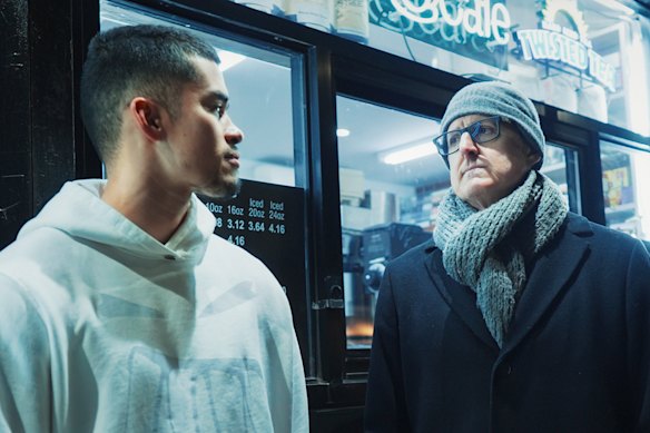 Nico Balinthazy (Sneako) and Louis Theroux, in Louis Theroux: Inside the Manosphere.