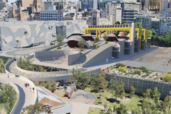 The Federation Square East project did not proceed.