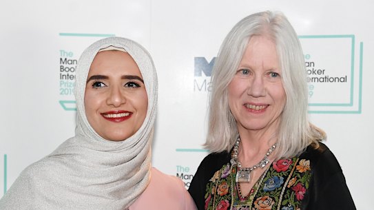 Omani author of Celestial Bodies Jokha Alharthi with translator Marilyin Booth.